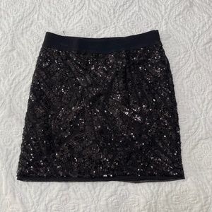 XS Black BCBG MaxAzria Sequin Mini Skirt
